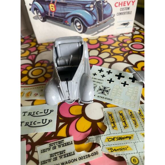 Palmer 1:32 '37 Chevy Custom Convertible Vintage Model Car Kit 252 39 - Picture 10 of 16